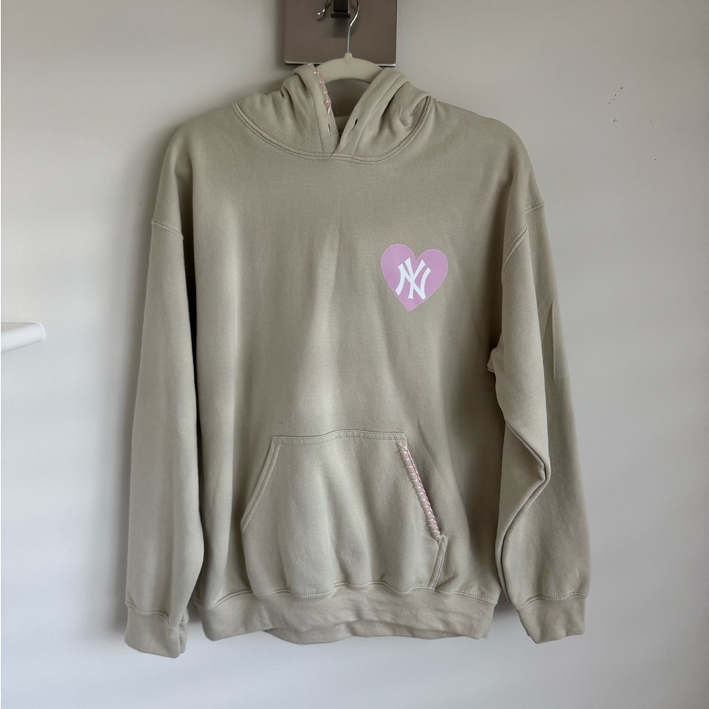 Beige New York Hoodie